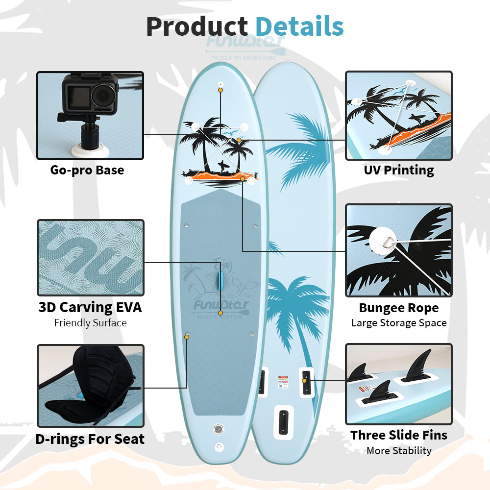 Φουσκωτό paddleboard FunWater CRUISE Paddle Board SUP RED