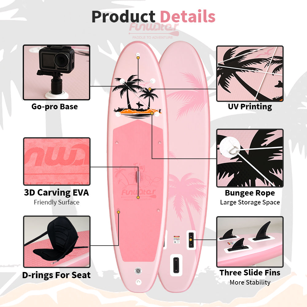 Φουσκωτό paddleboard FunWater CRUISE Paddle Board SUP RED