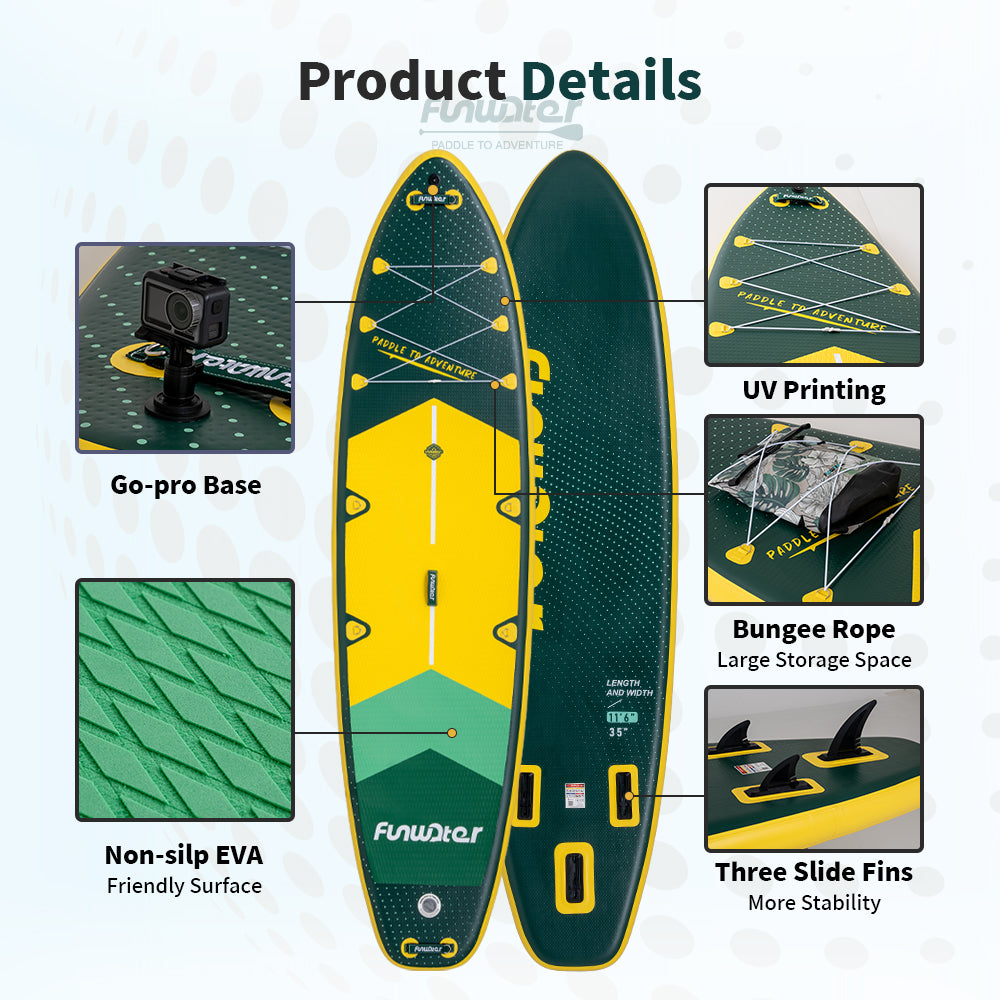 Φουσκωτό paddleboard FunWater CRUISE Paddle Board SUP RED