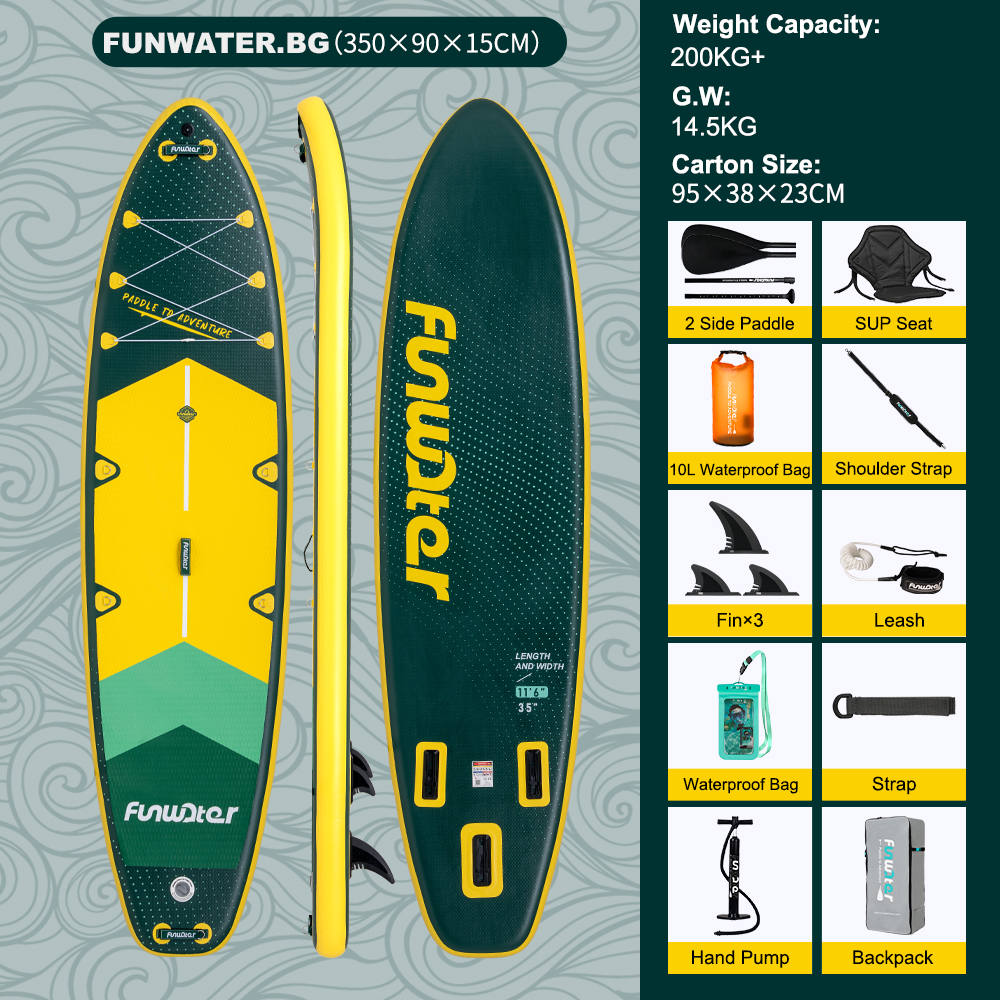 Φουσκωτό paddleboard FunWater CRUISE Paddle Board SUP RED