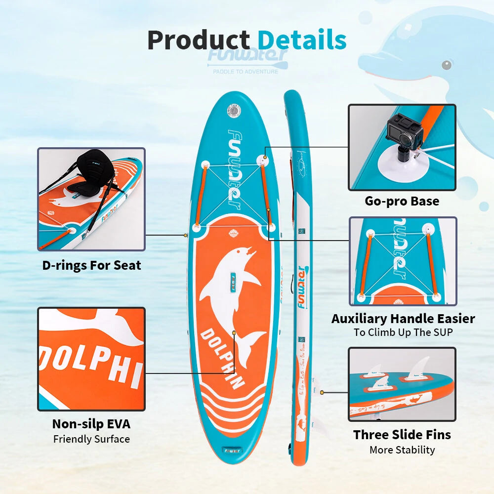 Φουσκωτό paddleboard FunWater CRUISE Paddle Board SUP RED