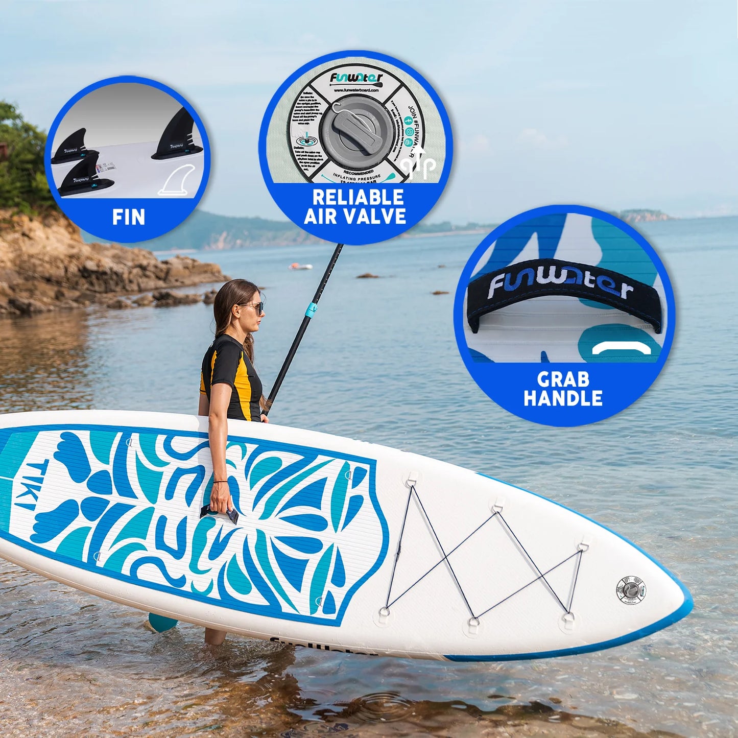 Φουσκωτό paddleboard FunWater TIKI Paddle Board SUP