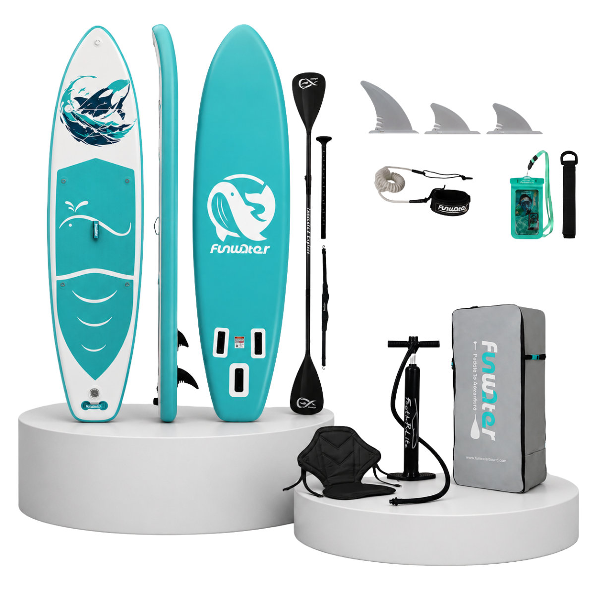FunWater WHALE 11'6'' Φουσκωτό SUP Kayak