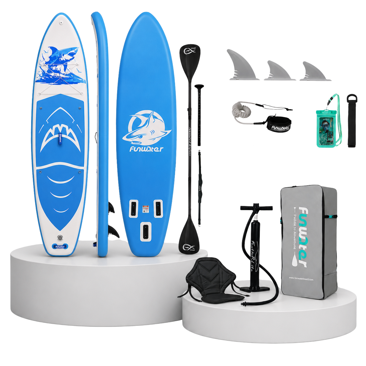 FunWater SHARK 11'6'' 350 cm Φουσκωτό SUP Kayak