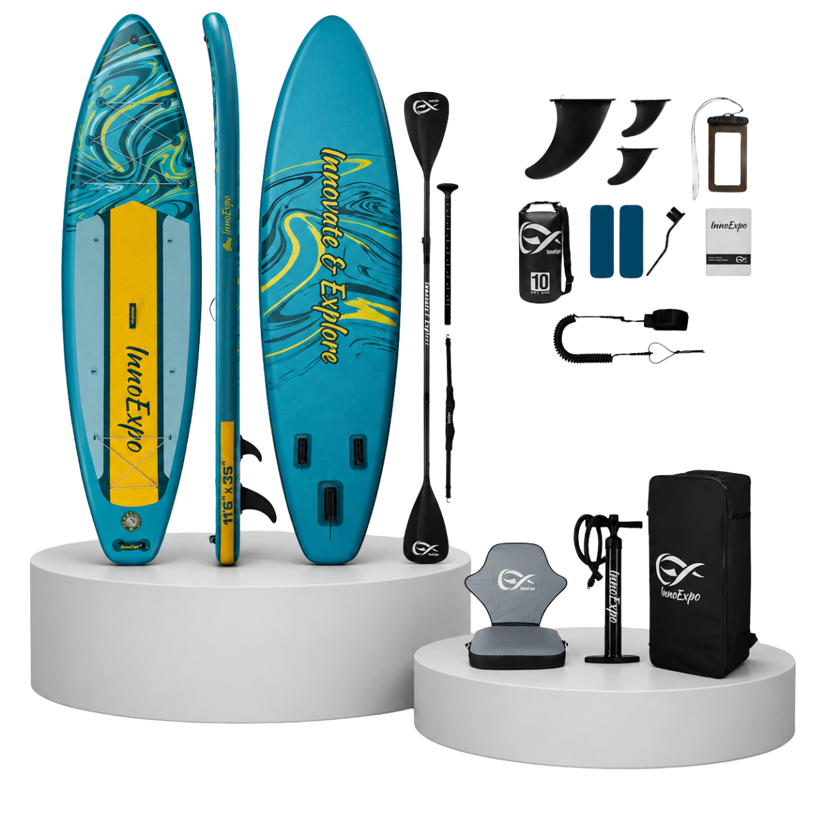 Φουσκωτό SUP Kayak Glide 11'6'' 350 εκ. – Premium Σετ με Φουσκωτό Κάθισμα Kayak