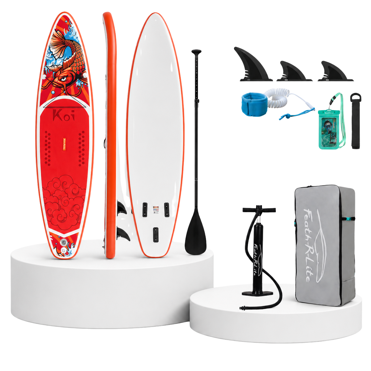 FunWater KOI 11' Φουσκωτό SUP Board – Σετ Paddle Board με Αξεσουάρ