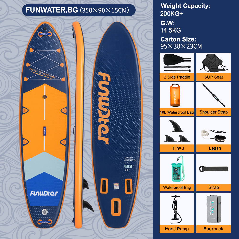 Φουσκωτό paddleboard FunWater CRUISE Paddle Board SUP RED