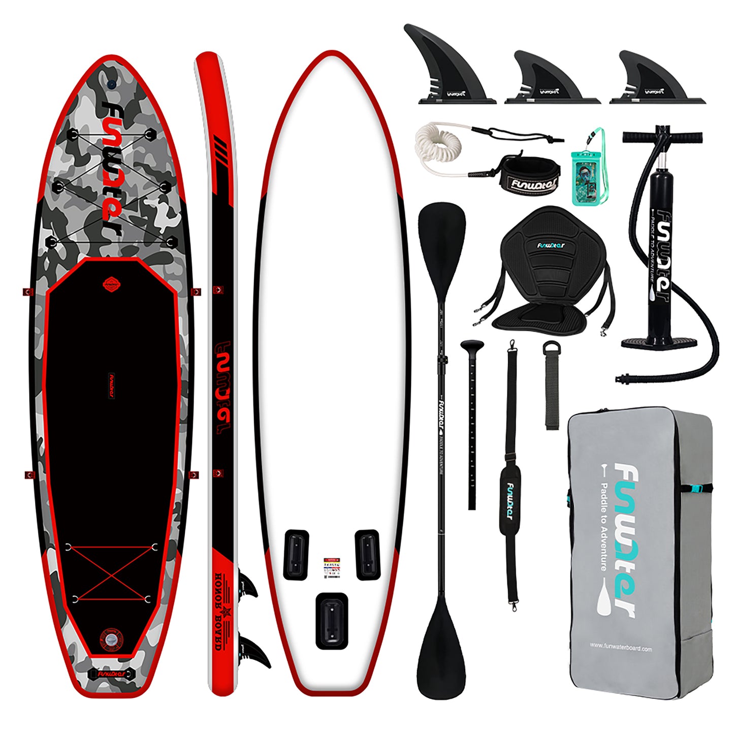 FunWater HONOR 10'6'' Φουσκωτό SUP Board – Σετ Paddle Board με Αξεσουάρ