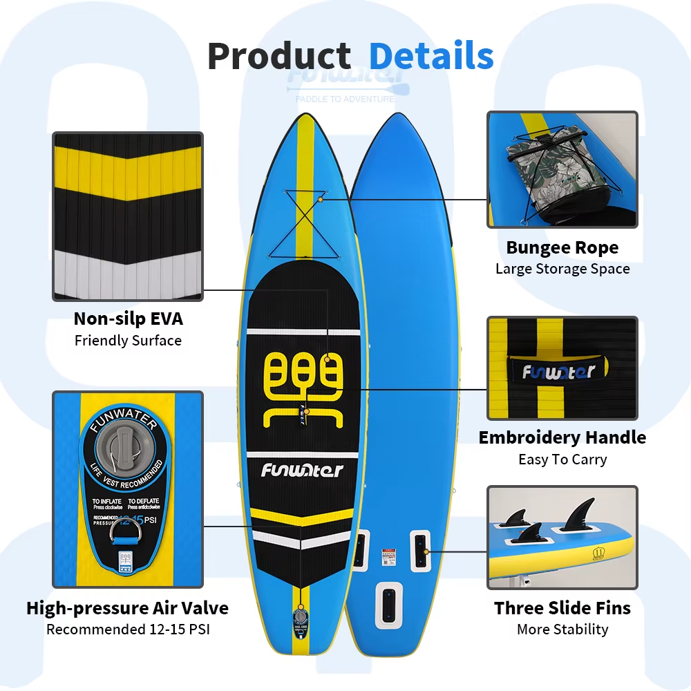 Φουσκωτό paddleboard FunWater CRUISE Paddle Board SUP BLUE