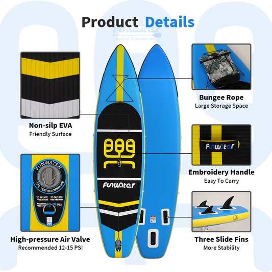 Φουσκωτό paddleboard FunWater CRUISE Paddle Board SUP BLUE
