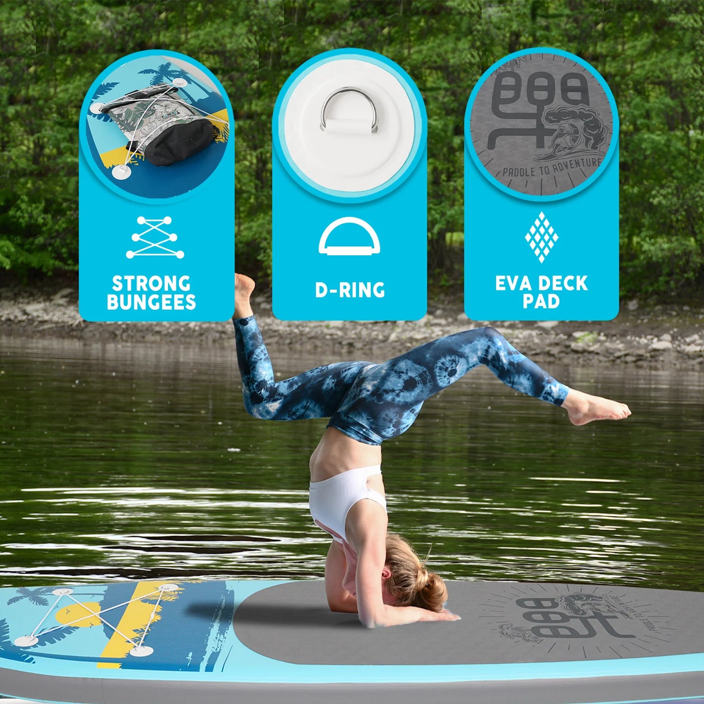 FunWater PALM 11' Φουσκωτό SUP Board – Σετ Paddle Board με Αξεσουάρ