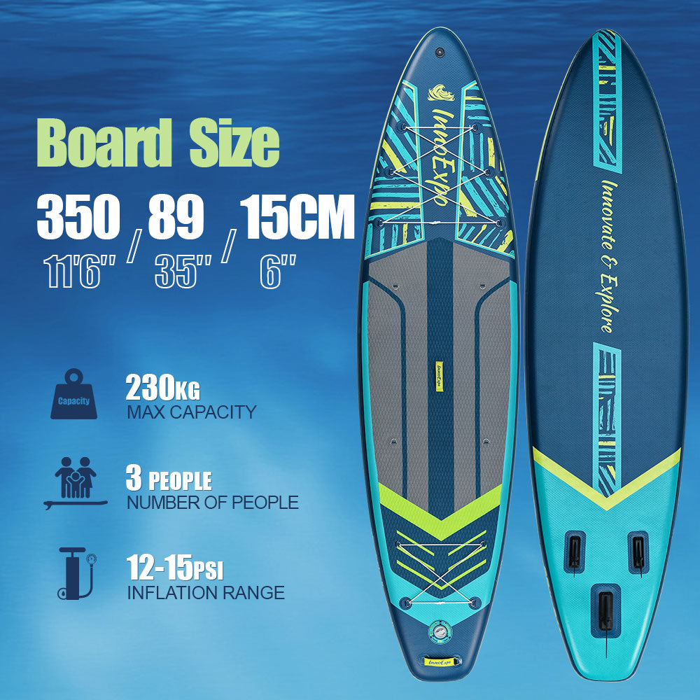 Φουσκωτό SUP Kayak Glide 11'6'' 350 εκ. – Premium Σετ με Φουσκωτό Κάθισμα Kayak