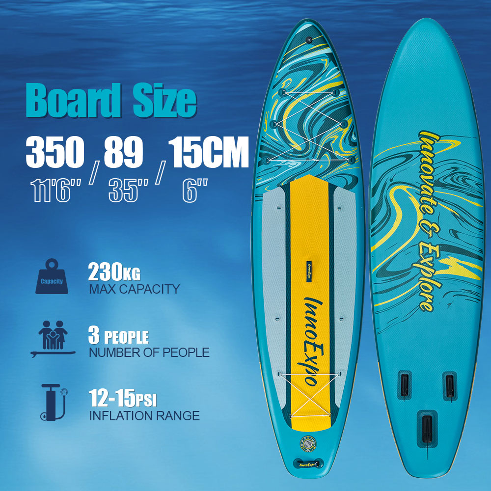 Φουσκωτό SUP Kayak Glide 11'6'' 350 εκ. – Premium Σετ με Φουσκωτό Κάθισμα Kayak
