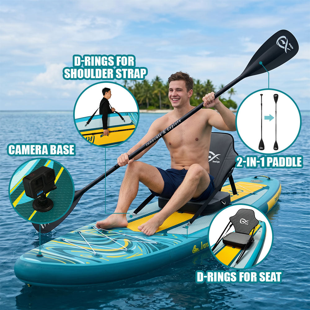 Φουσκωτό SUP Kayak Glide 11'6'' 350 εκ. – Premium Σετ με Φουσκωτό Κάθισμα Kayak