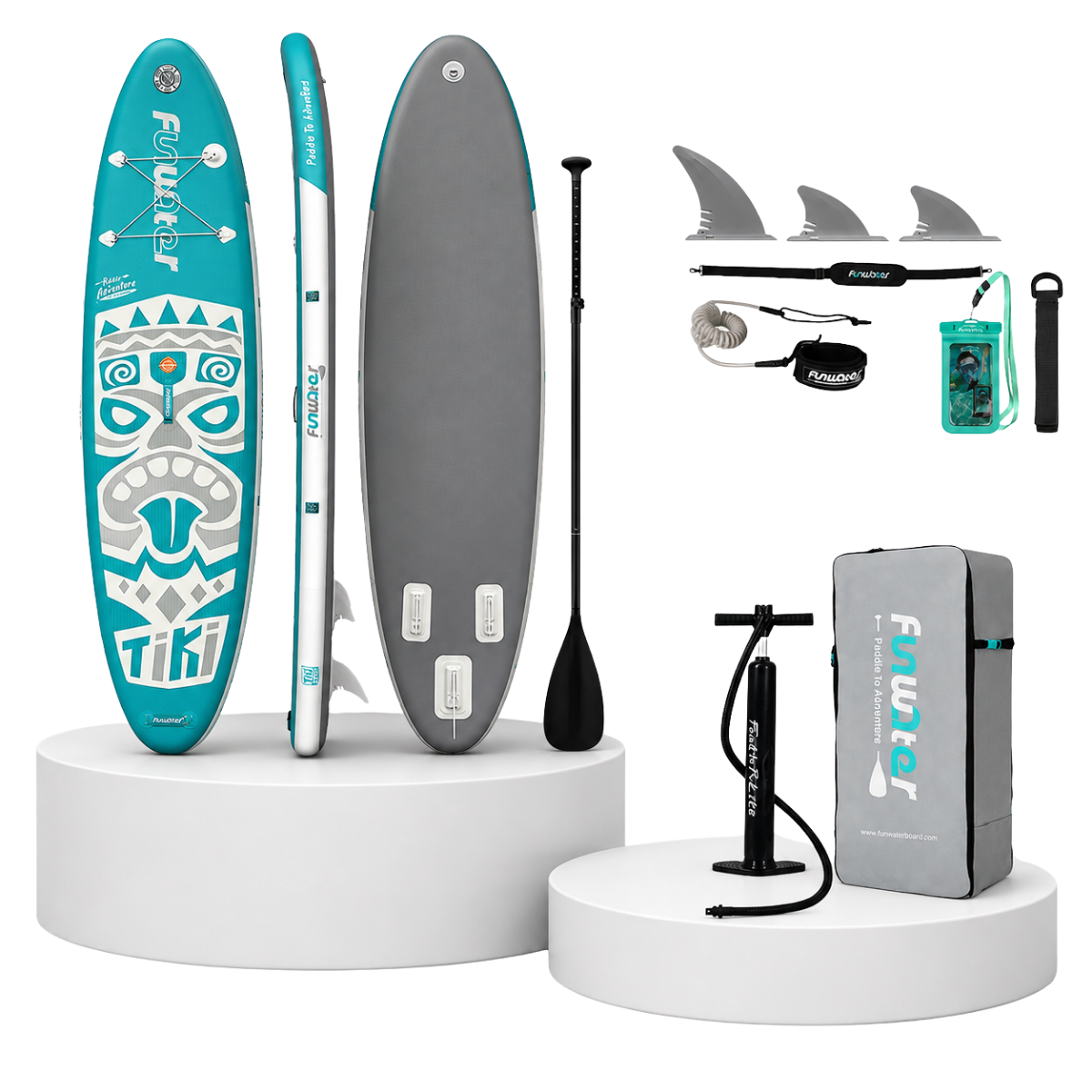 FunWater TIKI 10'6'' Φουσκωτό SUP Board – Σετ Paddle Board με Αξεσουάρ