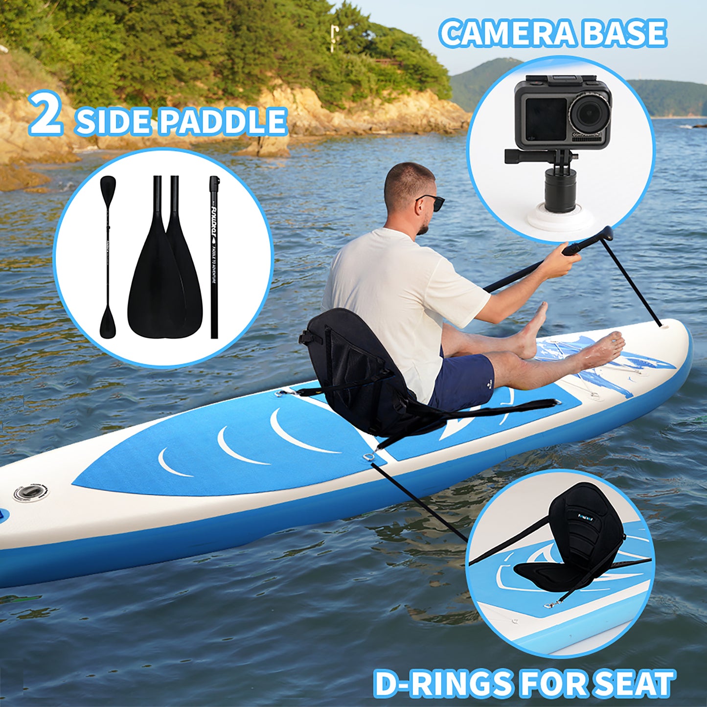 FunWater SHARK 11'6'' 350 cm Φουσκωτό SUP Kayak
