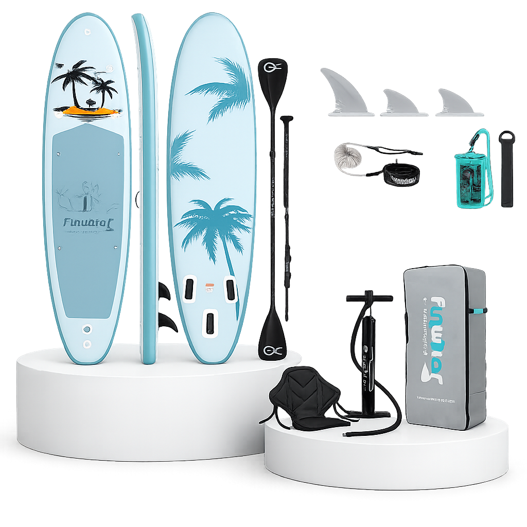FunWater RELAX Caribbean 11'6'' Φουσκωτό SUP Kayak – Σετ Paddle Board με Κάθισμα & Αξεσουάρ