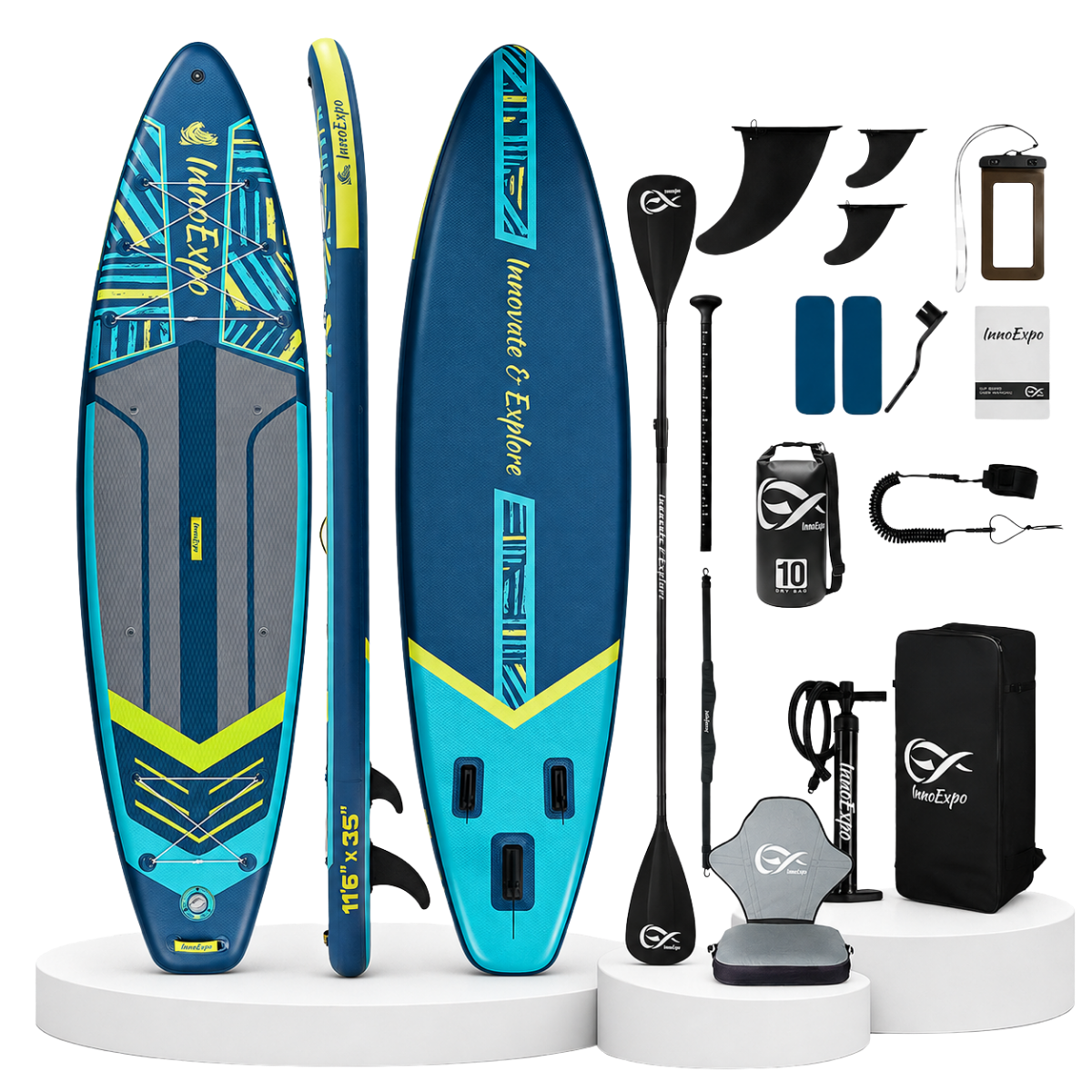 Φουσκωτό SUP Kayak Glide 11'6'' 350 εκ. – Premium Σετ με Φουσκωτό Κάθισμα Kayak