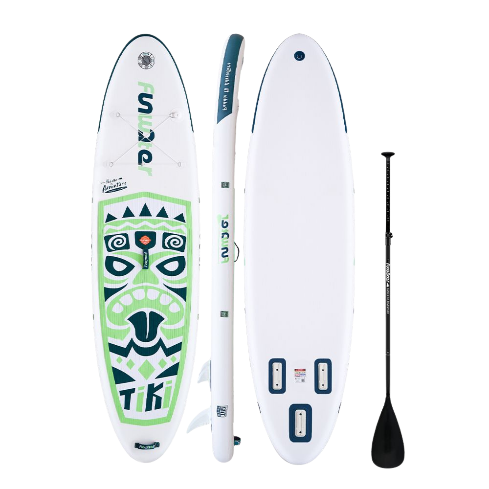 FunWater TIKI Emerald 10'6'' Φουσκωτό SUP Board – Σετ Paddle Board με Αξεσουάρ