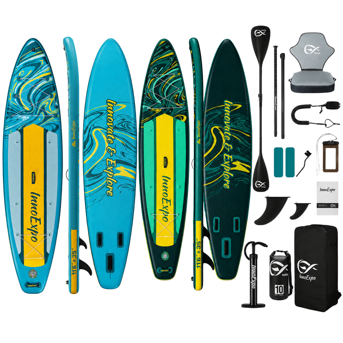 Φουσκωτό SUP Kayak Glide 11'6'' 350 εκ. – Premium Σετ με Φουσκωτό Κάθισμα Kayak